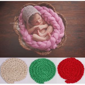 Bébé mignon Photographie Props Couvertures NOUVEAU NOUVEAU NOUVEAU Tapis Twist Babies Sleeping Tapis Plaque Coussin Coussin Swadding 210413