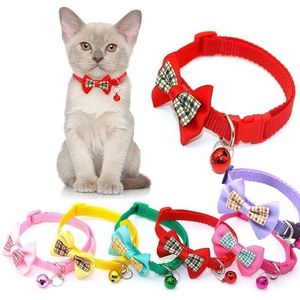 Cute Bell Pet Collar Adjustable Buckle Cat Collar Footprint Colorful Dog Puppy Cat Accessories Adjustable Pet Dressing Tool
