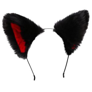 Mignon chat renard fausse fourrure oreille cheveux cerceaux bandeau oreilles bandeau Halloween noël déguisement Cosplay pince à cheveux Lolita filles oreille bandeau décoration W0131