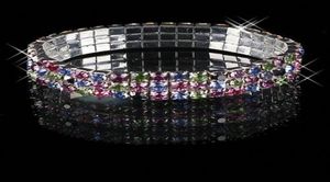 Bracelet coloré mignon bling bling 3 lignes multicolores bracelets stretch bracelet stretch prot bel widd bijoux bijoux bijoux 3706899