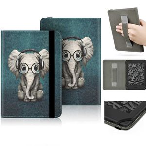 Cute Cover for Kobo Glo 6 Inch Rakuten N613 Kobo Aura N514 Glo HD N437 6'' Ebook Ereader Case with Hand Strap Universal Cases HKD230809