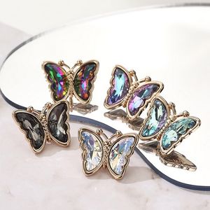 Lindos botones de mariposa de cristal para camisa abrigo suéter 4 colores mariposa Diy botón de costura 16/23mm