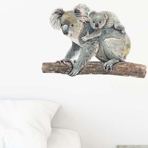 Mignon Koala ours autocollant mural maison décoration murale salon décor auto-adhésif enfants chambre papier peint beaux animaux autocollants