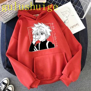 Mignon Hommes Hoodies Hunter X Hunter Hommes Femmes Pulls Sweats Sweats Killua Zoldyck Hisoka 90s Anime Sweat À Capuche Streetwear Tops Y0803 Y0804