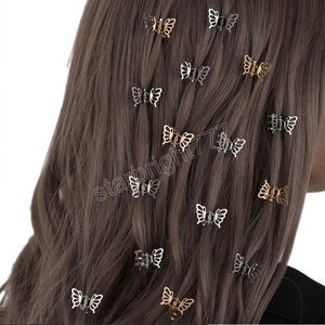Mignon métal papillon forme petites pinces à cheveux pinces Mini frange Clips latéraux doux décorer crabe pince à cheveux femmes filles outils de coiffure