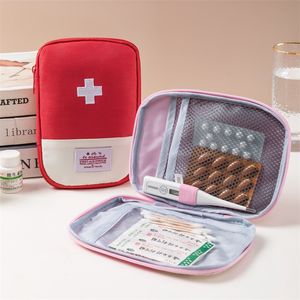 Mignon Mini sac à médicaments Portable trousse de premiers soins Kits d'urgence médicale organisateur en plein air ménage médecine pilule sacs de stockage SNDWLL-01