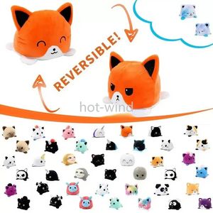 Livraison rapide mignon poulpe en peluche chat réversible faveur de fête Gato poupée enfants cadeau de noël double face flip peluche jouet enfants cadeaux d'anniversaire