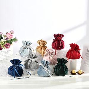 Bolsa pequeña bonita, bolsas de embalaje para regalo, bolsas de dulces de Chocolate, decoración de fiesta de cumpleaños para bodas