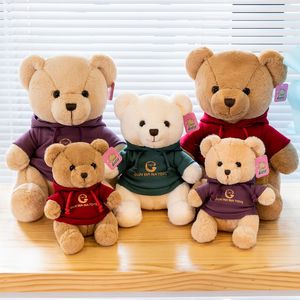 Sweat-shirt mignon, jouet en peluche d'ours en peluche, petite poupée, poupée en tissu, ours étreint, poupée en tissu de petite taille, cadeau de fille