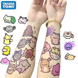 Peinture de tatouage mignonne pour enfants et adultes, autocollants imperméables, joli autocollant à motif de dessin animé Bady Art, cadeau d'anniversaire