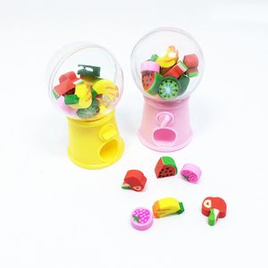 Mignon de distributeur automatique Mini Candy Machine Porgy Bank Coin Box Boîte de dépôt Eraser Dispenser Games School Supplies Eraser
