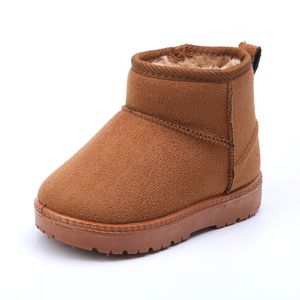 Cuzullaa Kid bébé enfant chaussures enfant hiver bottes de neige chaudes chaussures en peluche semelle plus épaisse garçons filles bottes de neige chaussures grande taille 22-38 LJ201202