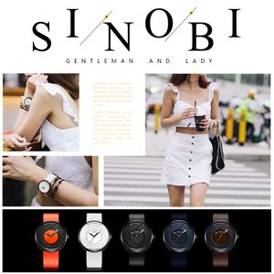 cwp Sinobi Reloj de Moda Mujer Gran Dial Diseño Creativo Eddy Correa de Cuero de Alta Calidad Relojes Blancos Relojes Casuales para Mujer