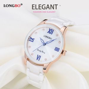 cwp top marque LONGBO luxe mode quartz pour mode décontractée montres en céramique dame relojes mujer femmes montre-bracelet fille robe femme dames horloge 80170