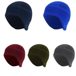 Gorros de ciclismo, gorro cálido con protección para los oídos, gorros para acampar, pesca, mujeres, a prueba de viento, caza, sombreros militares de lana