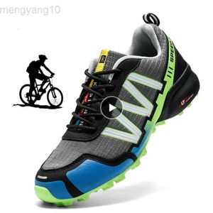 Cycling Footwear Outdoor Waterproof Men MTB Cycling Shoes Trail Motorcycle Shoes Zapatillas ciclismo Mountain Road bicycle Sneakers plus size 50 HKD230706