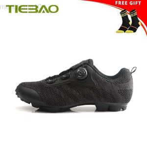 Calzado de ciclismo Tiebao Zapatos de ciclismo Mtb Hombres Mujeres Transpirable Autoblocante SPD Bicicleta Zapatillas Sapatilha Ciclismo Spinning Mountain Bike Boots HKD230706