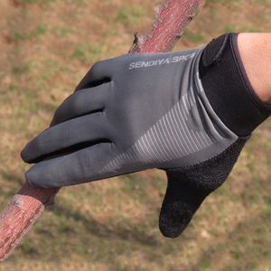 Gants de cyclisme 1 paire vélo vélo écran tactile complet hommes femmes vtt respirant été chaud hiver mitaines