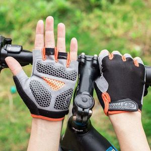 Cycling Gloves Men Cycling Bicycle Gloves Half Finger Gym Gloves Women Mitten Breathable Anti-slip MTB Bike Glove Fitness Sport Training Gloves 231101