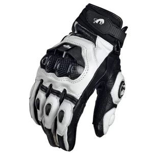 Cycling Gloves Motorcycle Black Racing Genuine Leather Motorbike White Road Riding Team Glove Men Summer Winter 231031