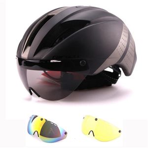 Cascos de ciclismo Cairbull 280g Aero Ultra Light Goggles TT Casco de bicicleta de carretera Molde Racing Bike Sport Safety Timing Bike Helmet 230329