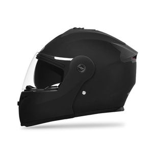 Cascos de ciclismo Casco de motocicleta para hombres y mujeres, casco modular de campo traviesa de doble lente, cara completa, seguridad, abatible