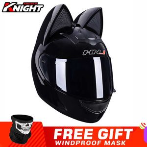 Cycling Helmets Off-road Helmet Motorcycle Casco Moto Full Face Helmet Removable Cat Ear Four Seasons Breathable Motocross Motorcycle Helmet T221107