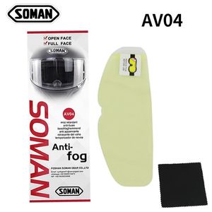 Casques de vélo Soman AV04 Film antibuée Pour visières de casque moto Intégral ou visage ouvert Utilisation universelle Date de validité sur 5 ans 231215