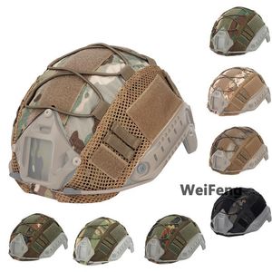 Cycling Helmets Tactical Helmet Cover for MH PJ BJ Ops-Core FAST Type Helmet CS Wargame Paintball Army Military Helmet Cover Hunting Accessories 230603