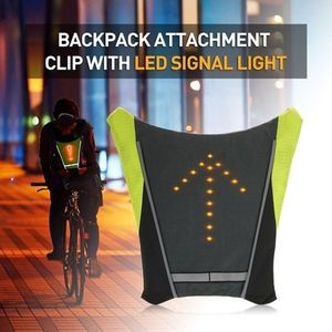 Vestes de cyclisme LED gilet de cyclisme sans fil 20L sac de vélo VTT sécurité LED clignotant gilet de vélo gilets d'avertissement réfléchissants avec remo 230627