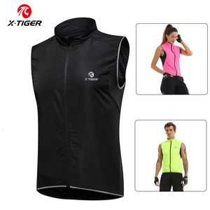 Vestes de cyclisme X-TIGER coupe-vent cyclisme gilet hommes femmes été cyclisme veste en plein air randonnée chasse sans manches coupe-vent gilets à séchage rapide 230505