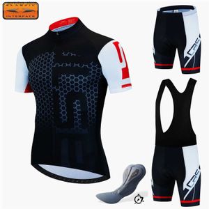 Jersey de cyclisme sets 2024 7 heures Pad Road Bike for Men Bib Courte Cycling Men Cycling Man Set Set Bicyc Jersey Mtb Cyclist Clothing Mens Short L48