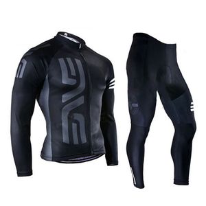 Conjuntos de jersey de ciclismo Jersey de ciclismo de manga larga para hombres Ropa de bicicleta Pantalones con acolchado de gel Transpirable Verano 230925
