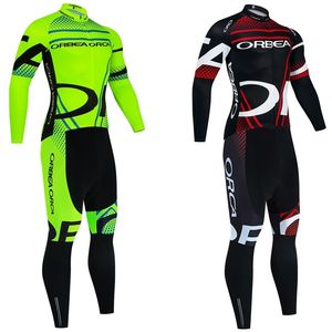 Maillot de cyclisme ensembles vert ORBEA ORCA à manches longues vélo veste pantalon ensemble hommes femmes 20D Ropa Ciclismo vélo Maillot 230620