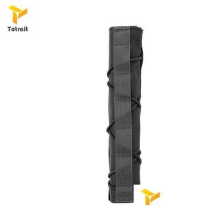 Ensembles de maillots de cyclisme Chasse Totrait 500D Nylon Pistol Holster Suppressor Er Quick Release Gun Shield Protector Drop Delivery Sports Dh5Gp