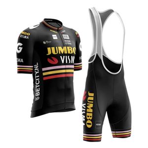 Cycling Jersey Sets Jumbo Visma Clothing 2023 Men Short Sleeve Set Mtb Bike Uniforme Maillot Bicycle Ropa Ciclismo Hombre 230928