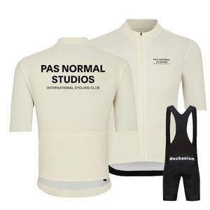 Ciclismo Jersey establece PNS Ciclismo verano manga corta PAS NORMAL STUDIOS ropa transpirable Maillot Hombre conjunto 230712