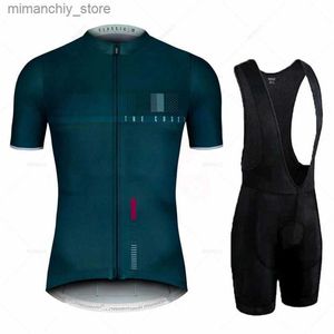 Cycling Jersey Sets Raphaing équipe cyclisme ensemble Triathlon Bicyc vêtements respirant Anti-UV VTT vêtements costumes été Ciclismo Hombre Q231107