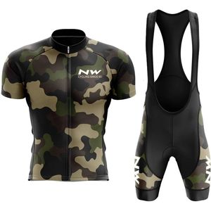 Maillot de cyclisme ensembles uniforme de vélo de route Triatlon pantalons pour hommes avec Gel NW homme Costume vêtements vtt été vêtements de sport mâle 231127