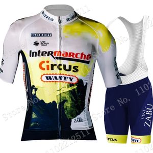 Cyclisme Maillot Ensembles Team Wanty 2023 Ensemble Hommes Blanc Jaune Vélo Vêtements Vélo De Route Chemises Costume Cuissard VTT Ropa Maillot 230701