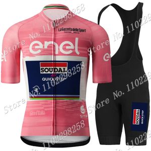 Ensembles de maillots de cyclisme Tour De Italia Soudal Quick Step Team Italy Set Vêtements Chemises de vélo de route Costume Cuissard à bretelles VTT Wear 230706