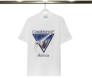 CZ636 classique blanc casa designer t-shirt d'été à manches courtes imprimé cygne casablanca femmes hommes t-shirt PAR AVION tee vêtements pour hommes