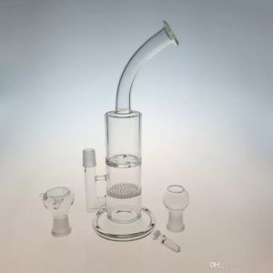 Dab Rigs 18.8 Mâle Verre Bongs D'eau Filtre En Nid D'abeille Turbo Couche Perc Tuyau Coude Plate-Forme Pétrolière Turbine Disque Percolateur