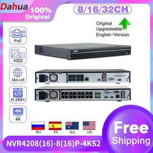 Dahua NVR POE Recorder 4K 8MP 32CH 16CH 8CH NVR4208-8P-4KS2 / L NVR4216-16P-4KS2 / L NVR4232-16P-4KS2 / L CCTV HDD pour la caméra de sécurité