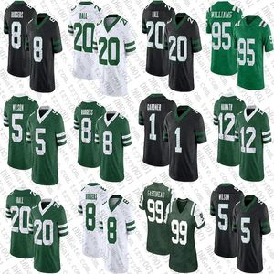 2024 Aaron Rodgers Ahmad Sauce Gardner Garrett Wilson Football Jerseys Quincy Quinnen Williams Breece Hall Jermaine Johnson II Haason Reddick DJ Reed Joe Namath