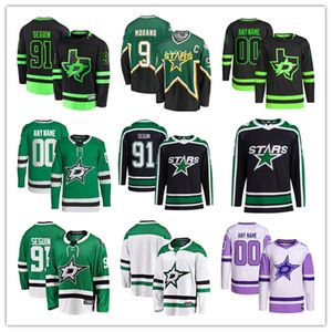 Dallas Custom Stars Jerseys de hockey 34 Denis Gurianov 42 Fredrik Olofsson 5 Nils Lundkvist 55 Thomas Harley Radulov Jacob Peterson 21 Jason Robertson 91 Tyler Seguin