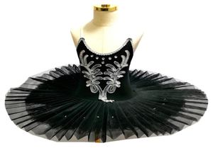 Dancewear Black Ballet Tutu Jupe pour enfants039S Swan Lake Costumes Kids Belly Dance Clothing Performance Robe 2209295254348