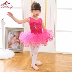 Dancewear Girls Ballerina Fairy Prom Party Costume Kids Sequined Flower Dancewear Gymnastic Leotard Ballet Tutu Dress for Kids 231124