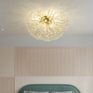 Plafonnier LED en cristal de pissenlit, nouveau Style 2023, décoration créative pour salon, chambre à coucher, bureau, fleur de soleil