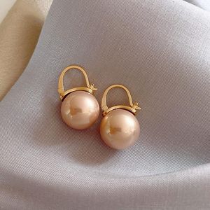 Dangle lustre mode coréenne perle boucles d'oreilles pour femmes Vintage femme 2022 tendance luxe fête bijoux amis cadeau de noëlDangle